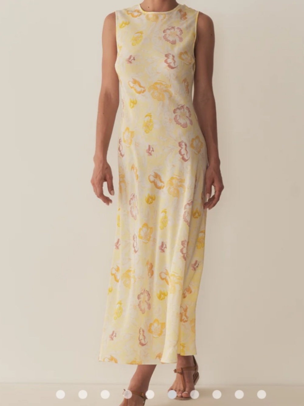 Doen Chandra Dress in Citron Anemone Bloom